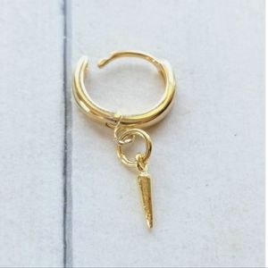 Gold plated spike earrings NWT